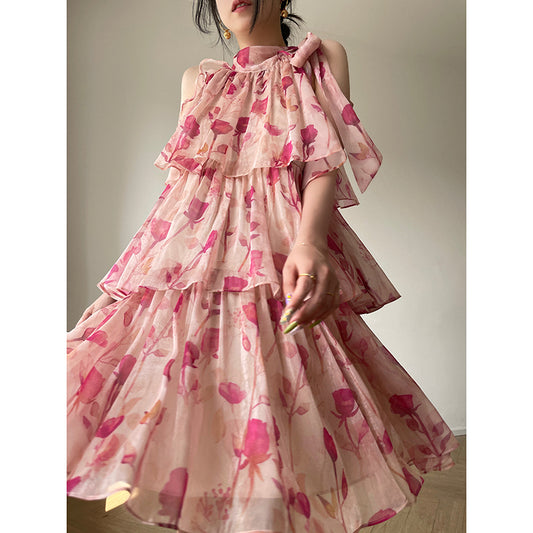 Floral Dress | Sleeveless Skirt