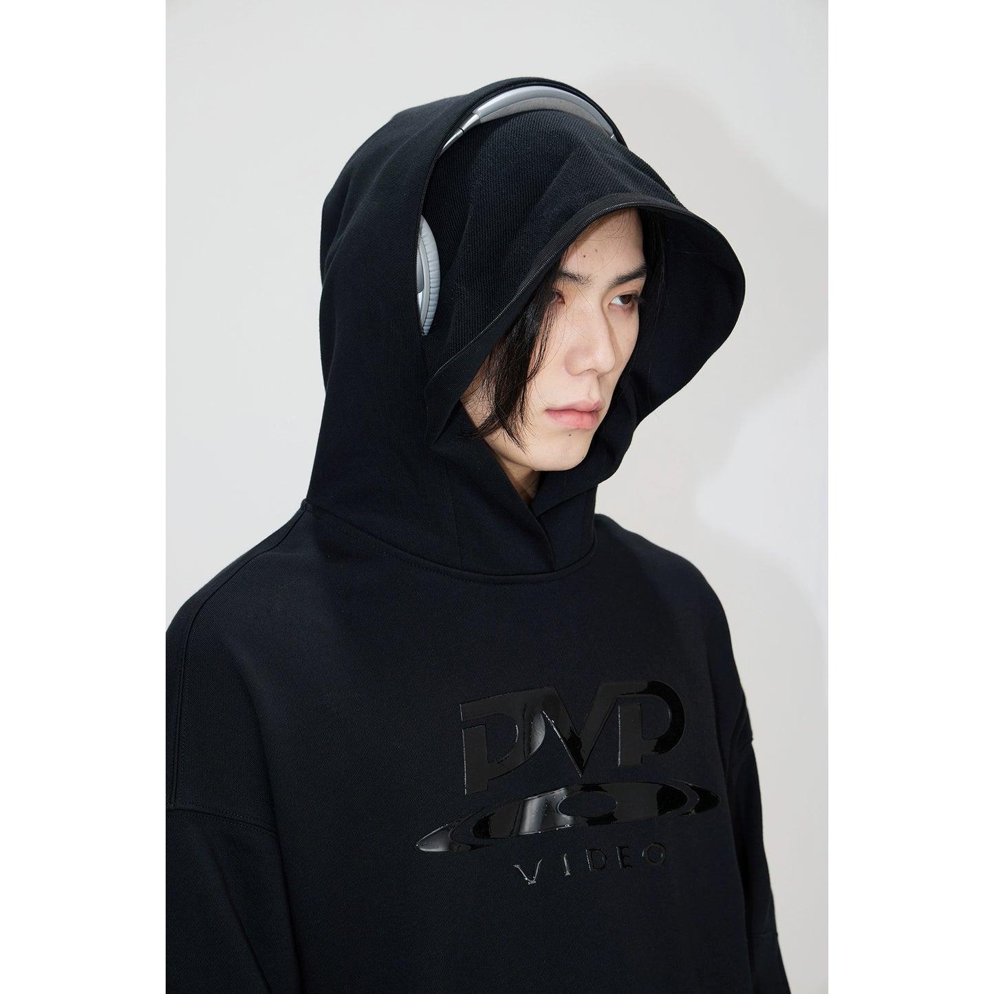 DVD Silicone Print - Zipper Structure Hoodie