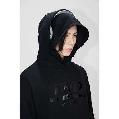 DVD Silicone Print -zipper Structure Hoodie