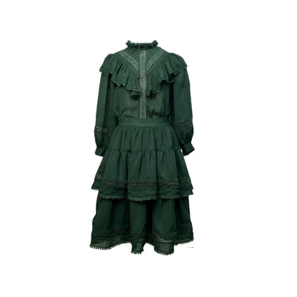 Green Bohemian Heavy Industry Skirt Set