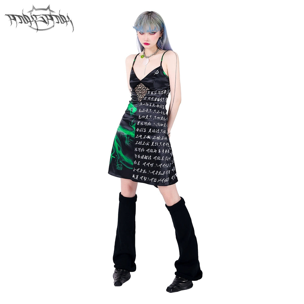 Dragon & Spider Web Sling Dress