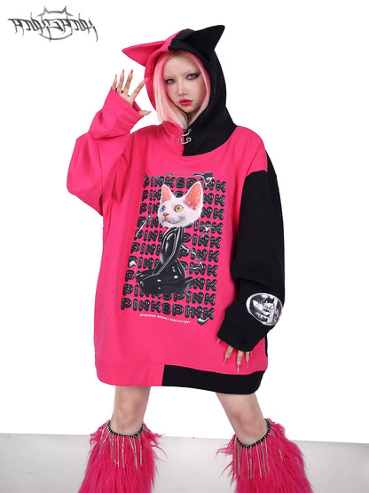 Cat Ear Hooded Punk Coat