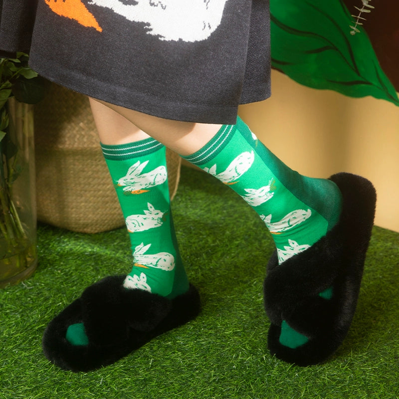 Rabbit Year Cotton Jacquard Socks