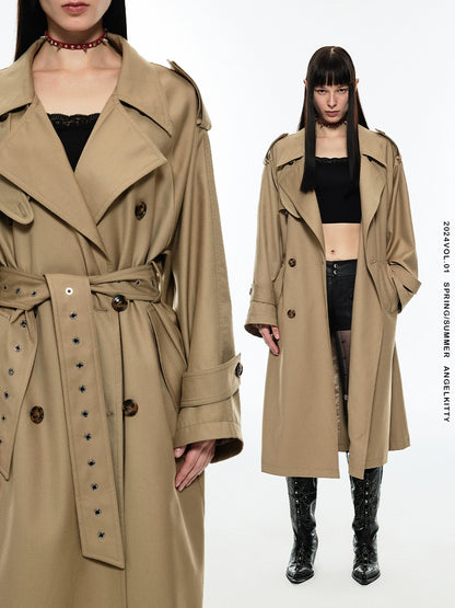 British Double Breasted Trench Coat