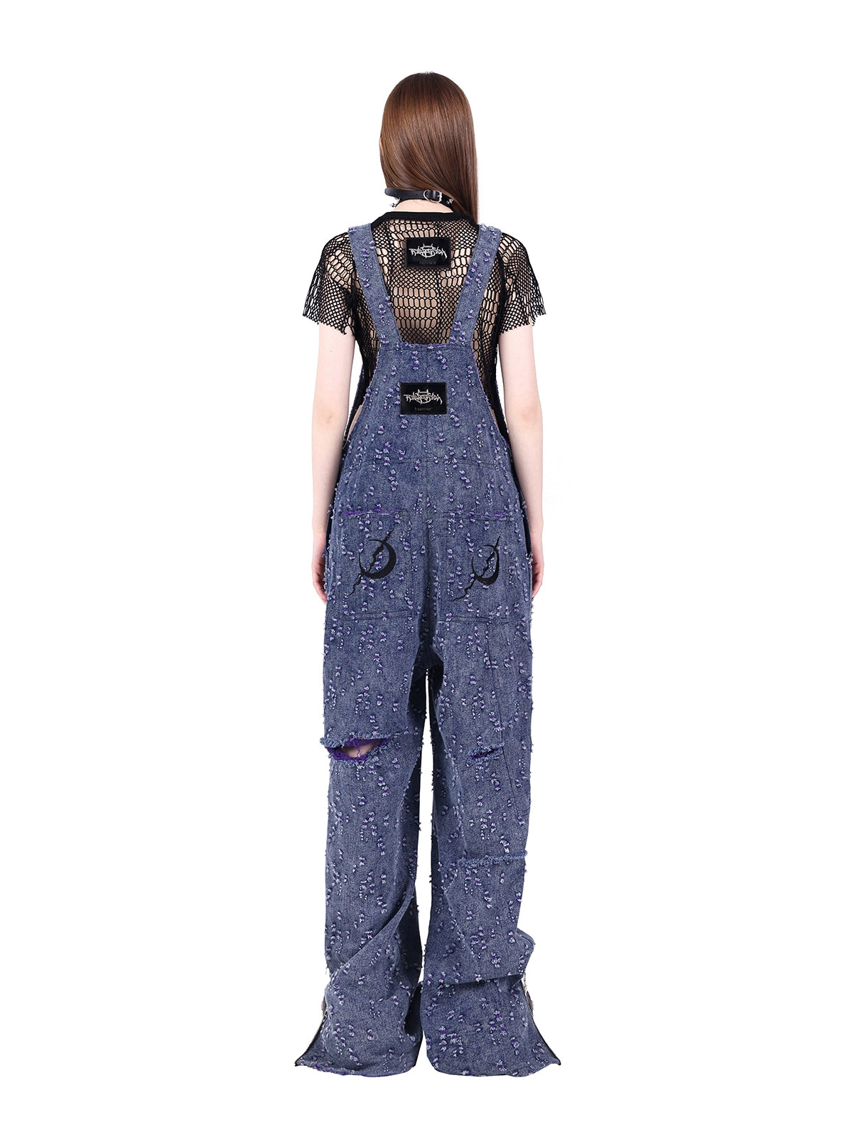 Y2K Perforated Strap Pants