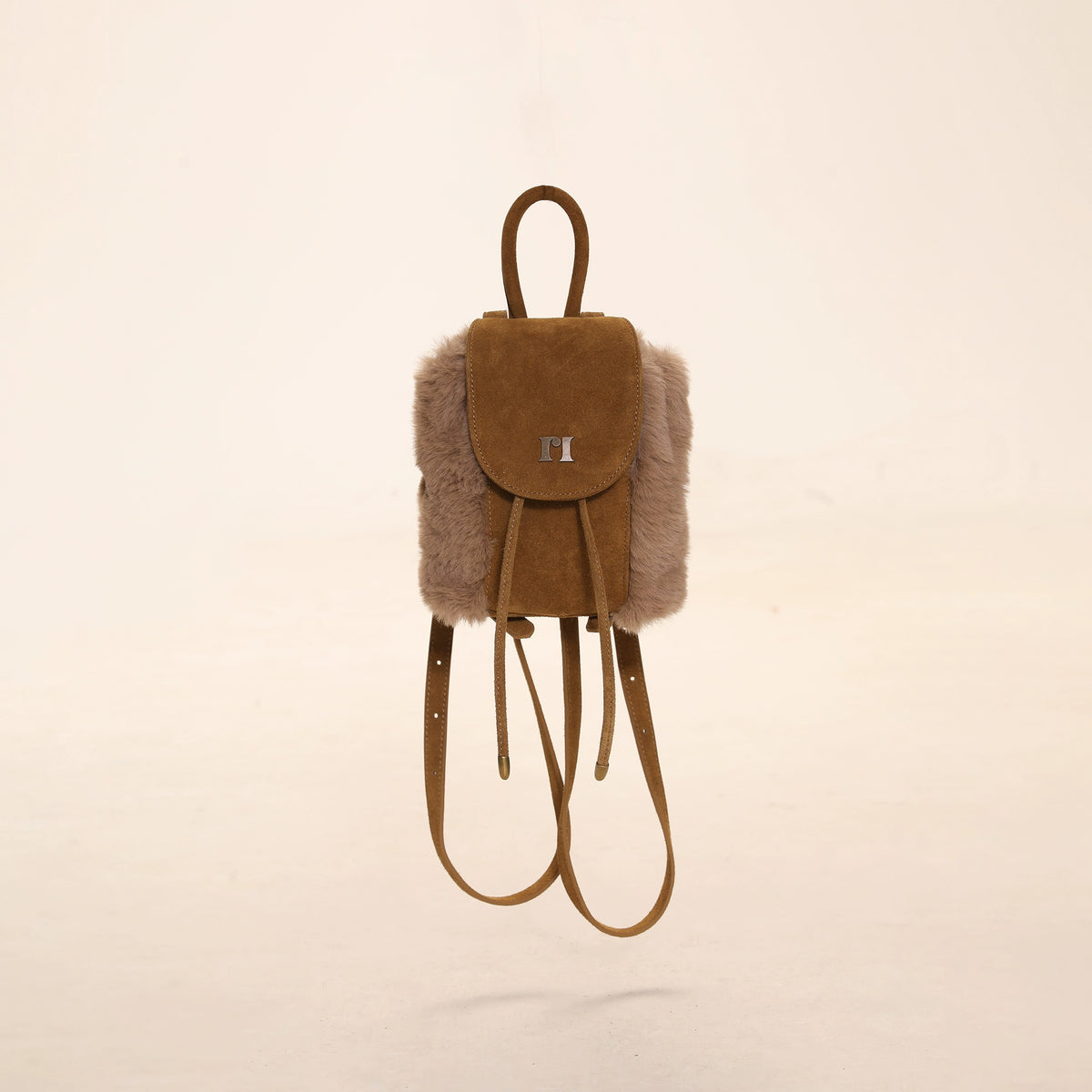 Suede Patchwork Mini Backpack