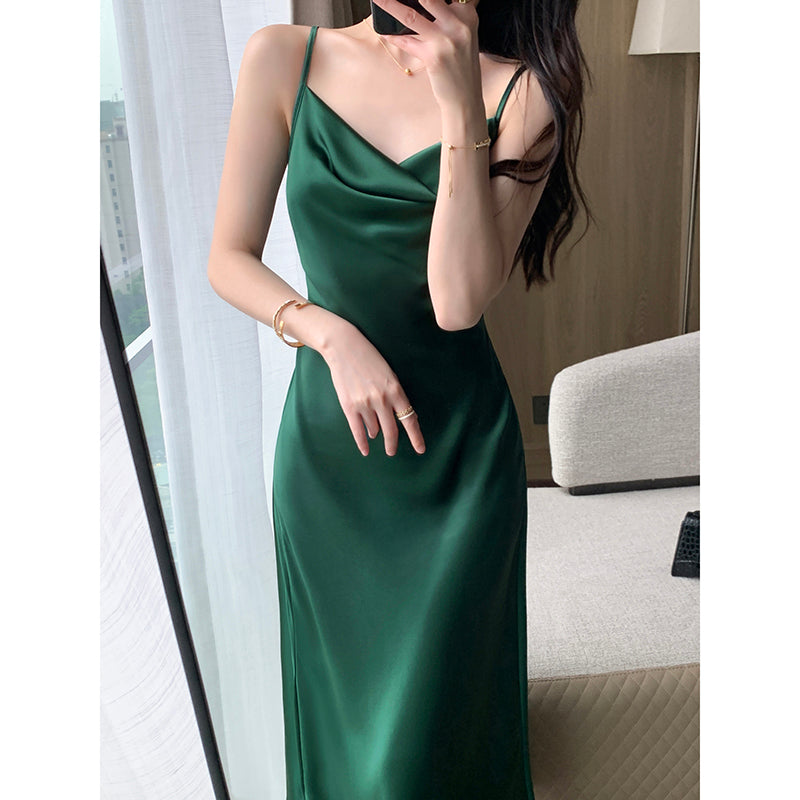 Green Split Dress