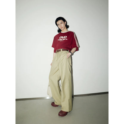 Apricot Twill - Wide Leg Comfortable Pants