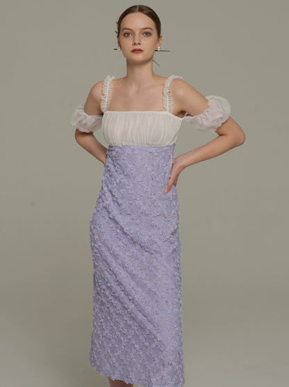 Purple Orchid Lace Dress