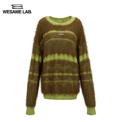 Mohair Jacquard Oversize Sweater