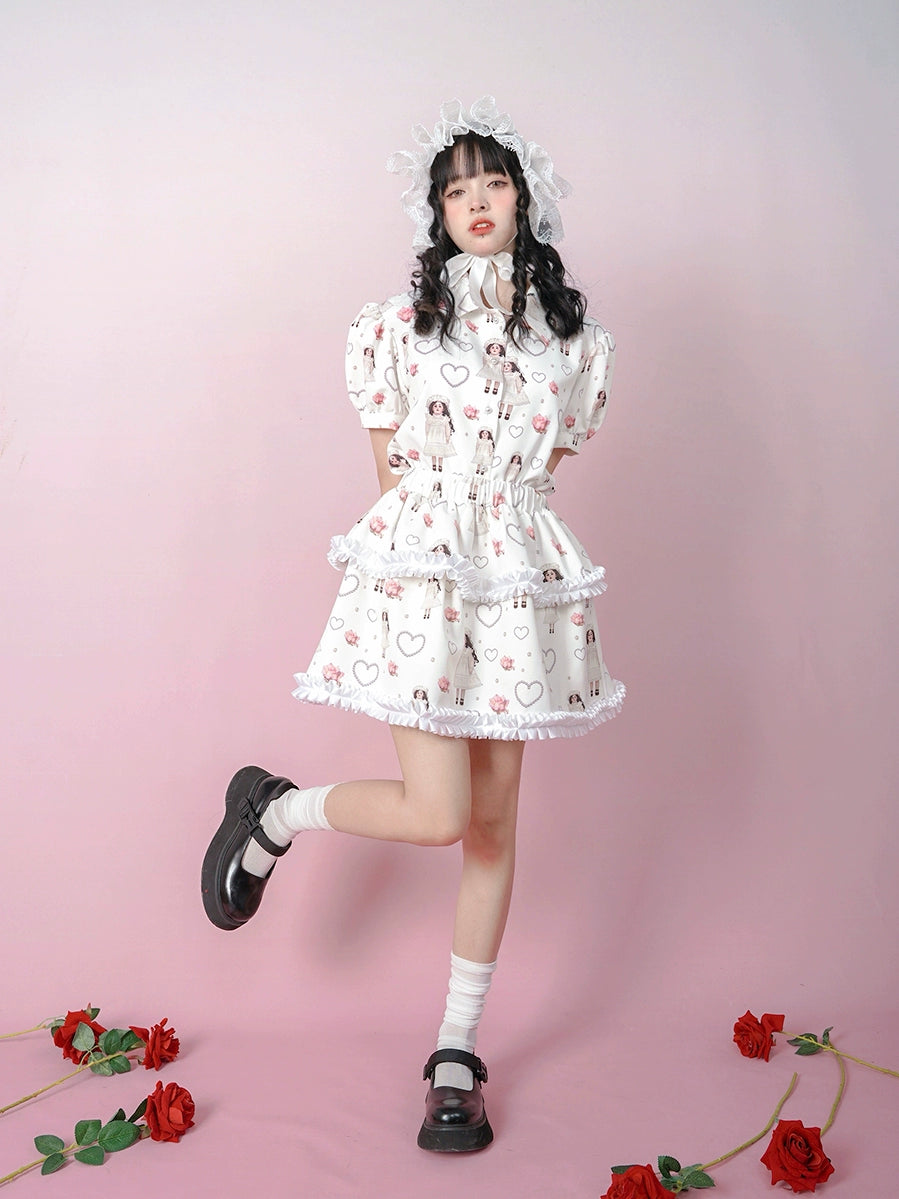 Doll Rose Bubble Shirt