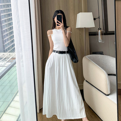 2023 Autumn White Skirt