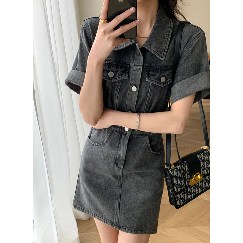 Slim Denim Dress