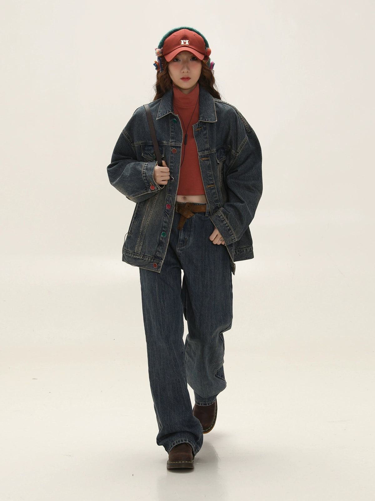 Washed Old Denim Coat