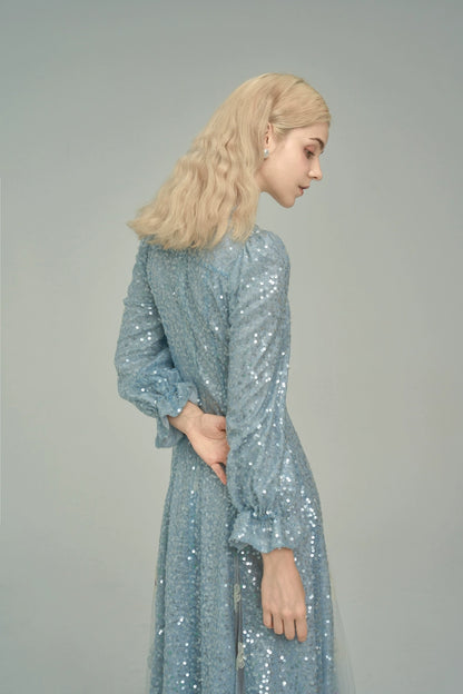 Robe de fée élégante bleue