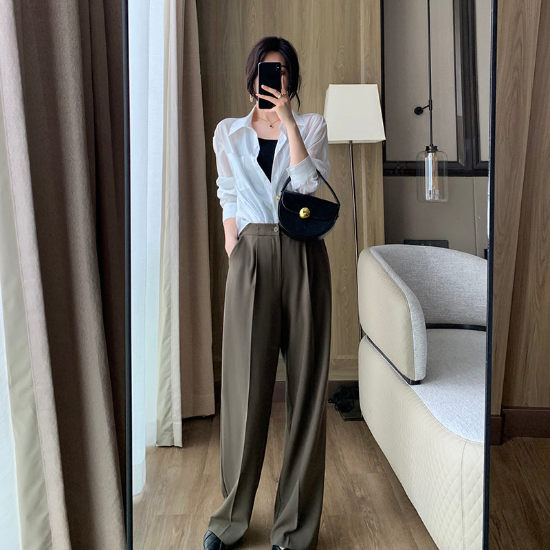 Versatile High Waist Wide Leg Pants