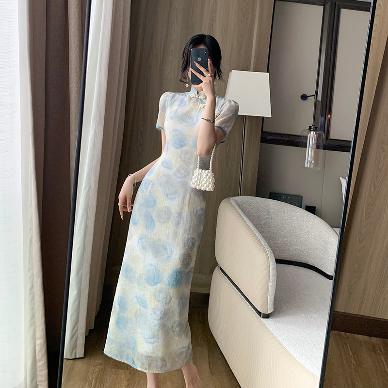 Retro Silk Dress - 23 Summer Chinese