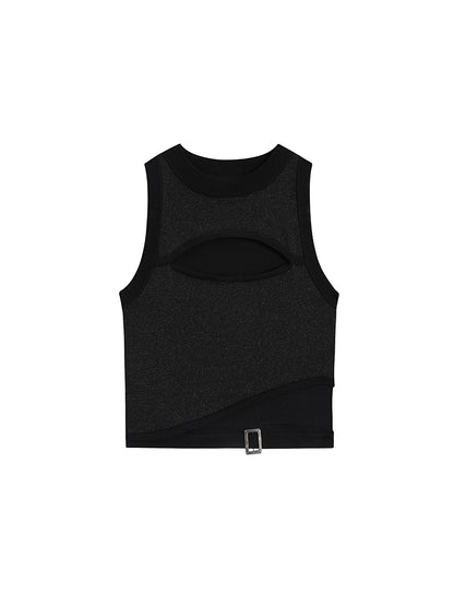 H-shaped Metal Wire Knitted Tank Top