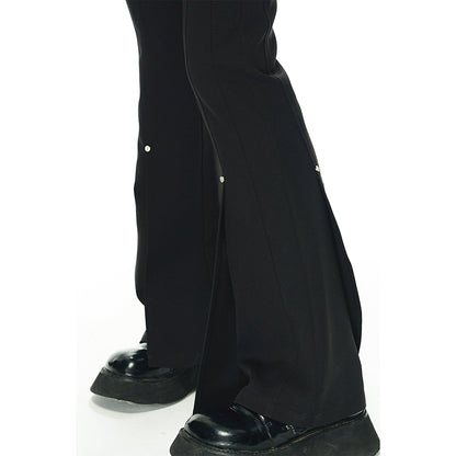 Structure Splice Suit with High Waist Pants