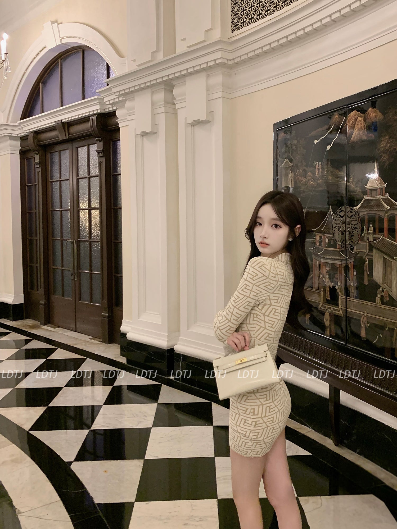 deep v knit dress x REVOLVE Malina Deep V Neck Knit Dress