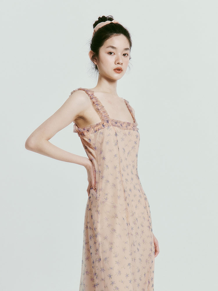 Dreamy Floral Mesh Dress