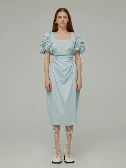 Robe de fée de couture bleue