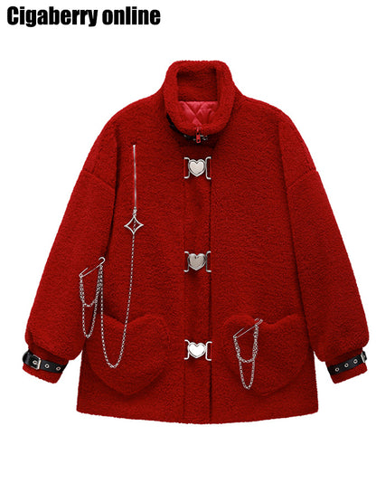 Lamb Wool Winter Coat