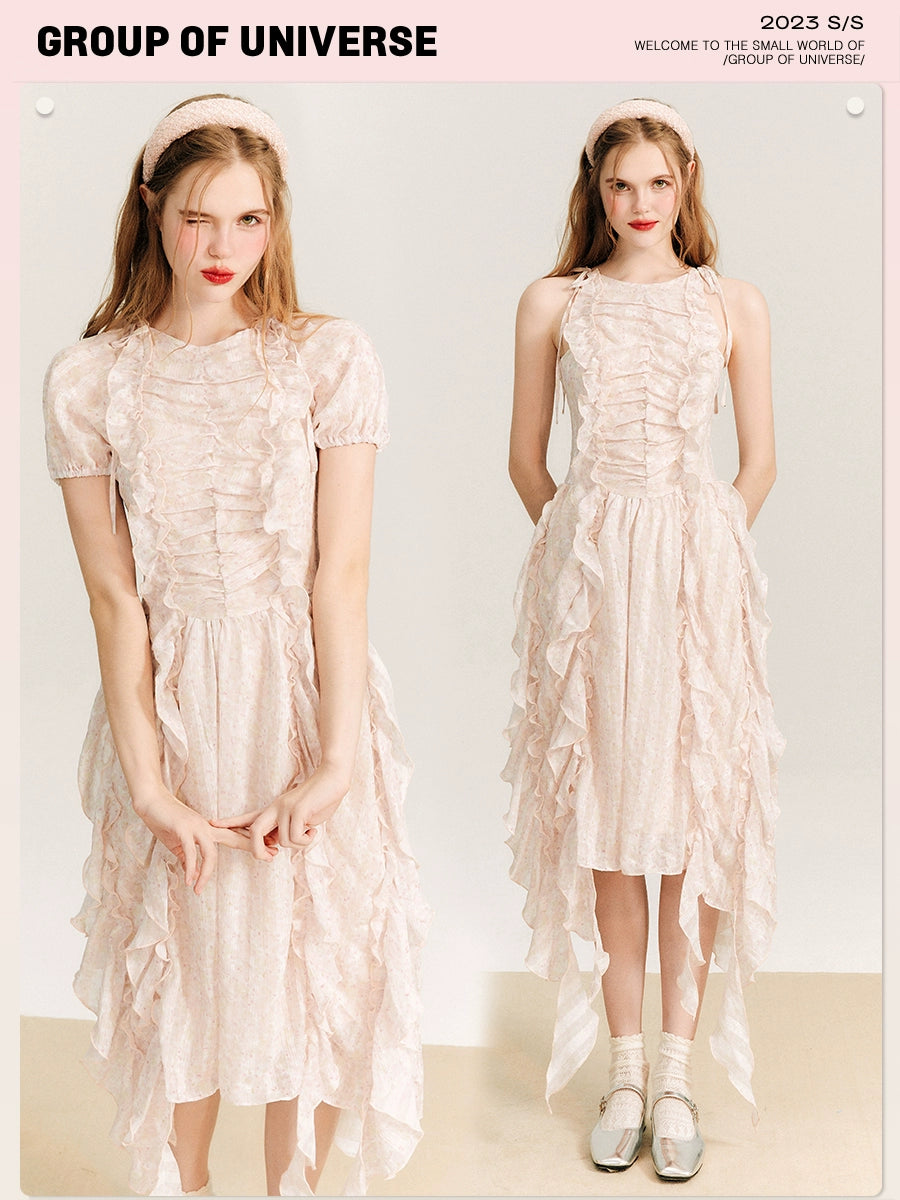 Wild Rose Chiffon Dress