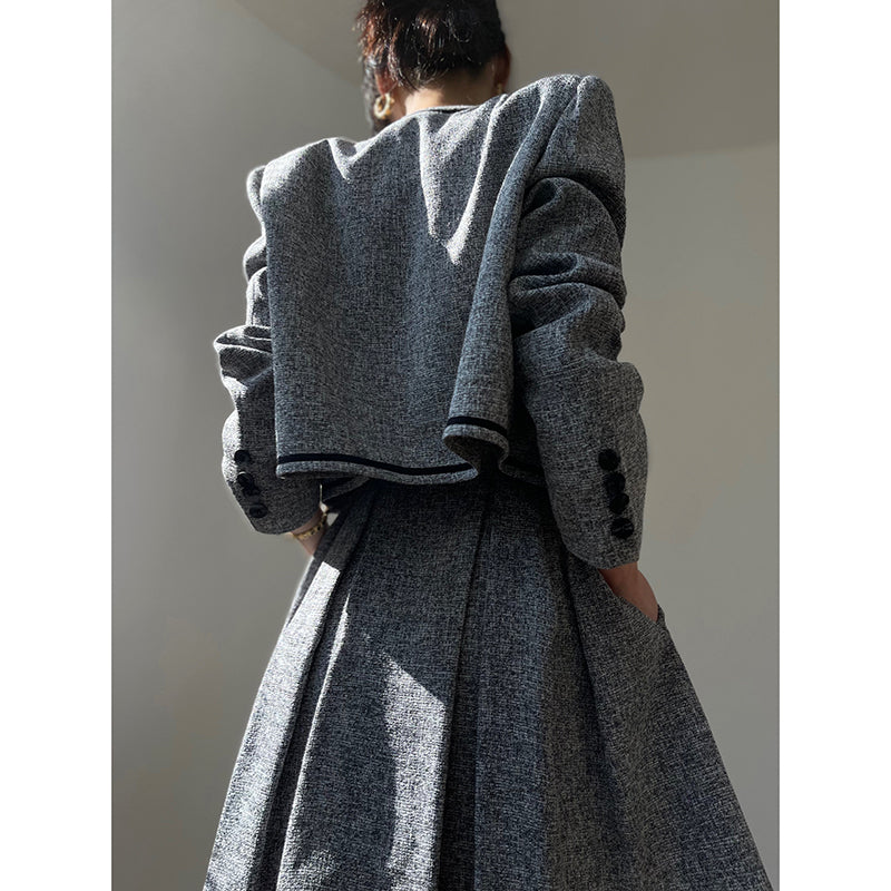 Elegant Set: Coat, Cami-Skirt