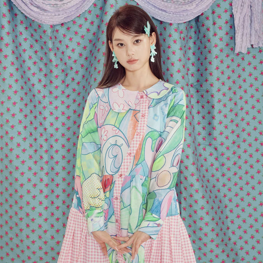 Bear & Rabbit Shirt Dress