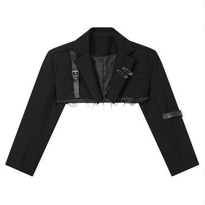 Black Ultra Short Suit Coat