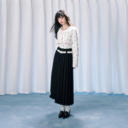 Noir Winter Pleated Skirt