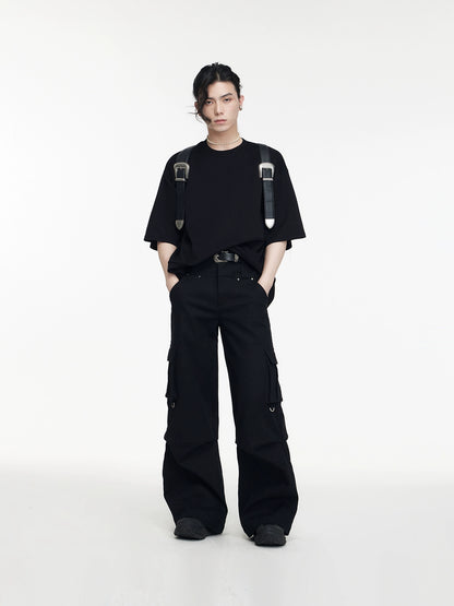 Double taille -Multi Pocket Workwear Pantal