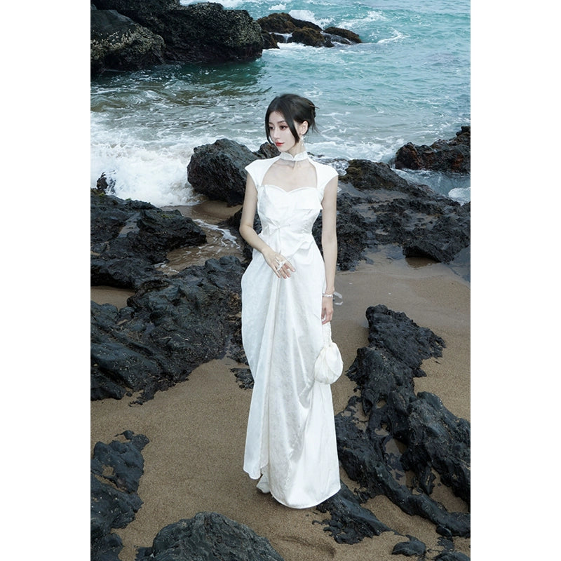 Qipao Waistband Engagement Dress