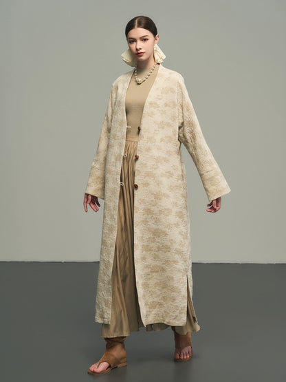 Zen Jacquard Coat Cardigan