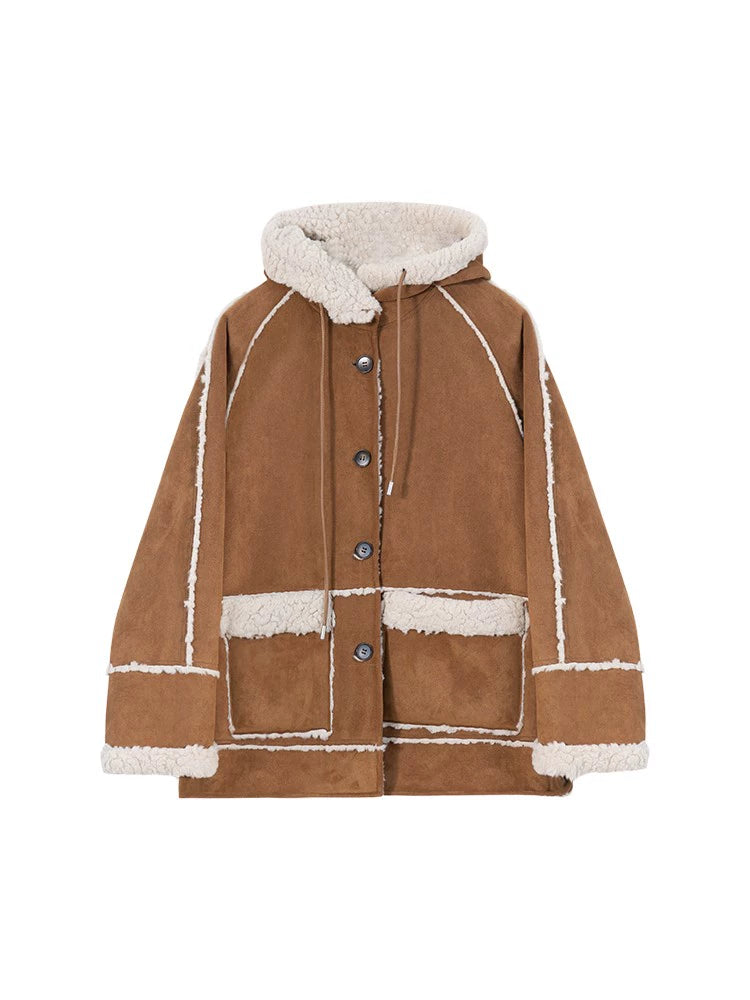 Imitation Lamb Fur Double sided Coat