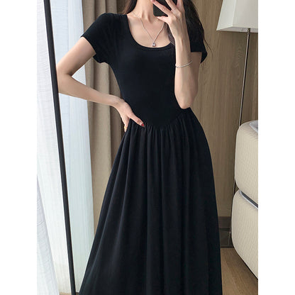 Stylish Long Black Dress - Summer