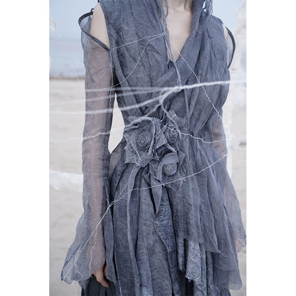 Silk Pleated Coat: Xia Xiaozhong Design