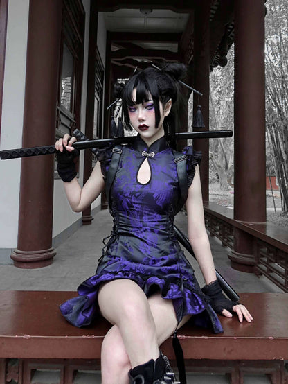 NIO Gothic Tassel Cheongsam Dress