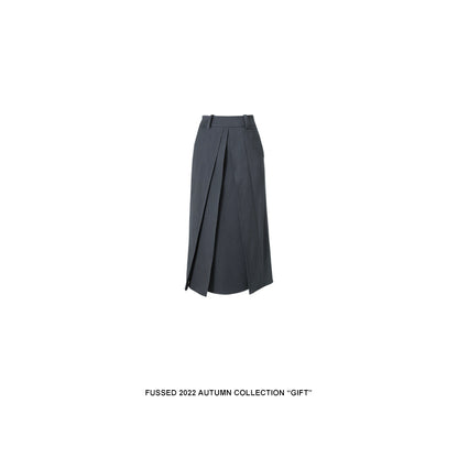 Blue Mist Pleated Skirt