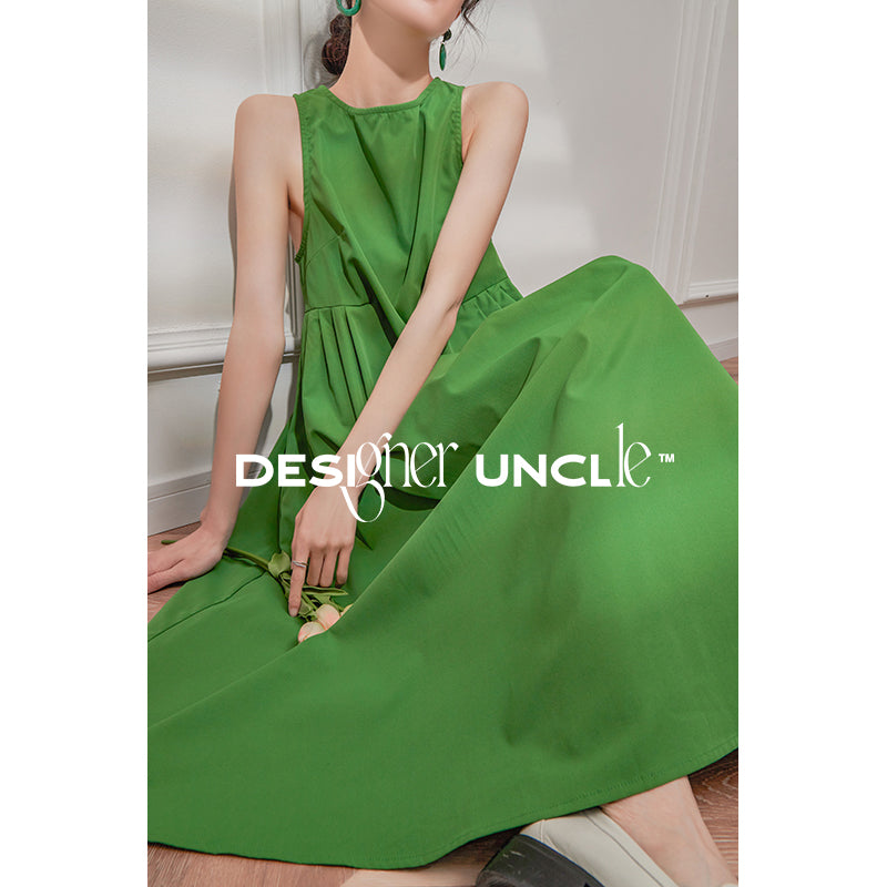 Green Chinese Luxury Summer Dress.