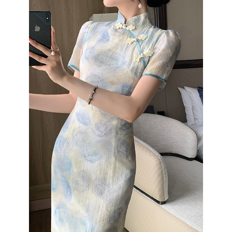 Retro Silk Dress - 23 Summer Chinese