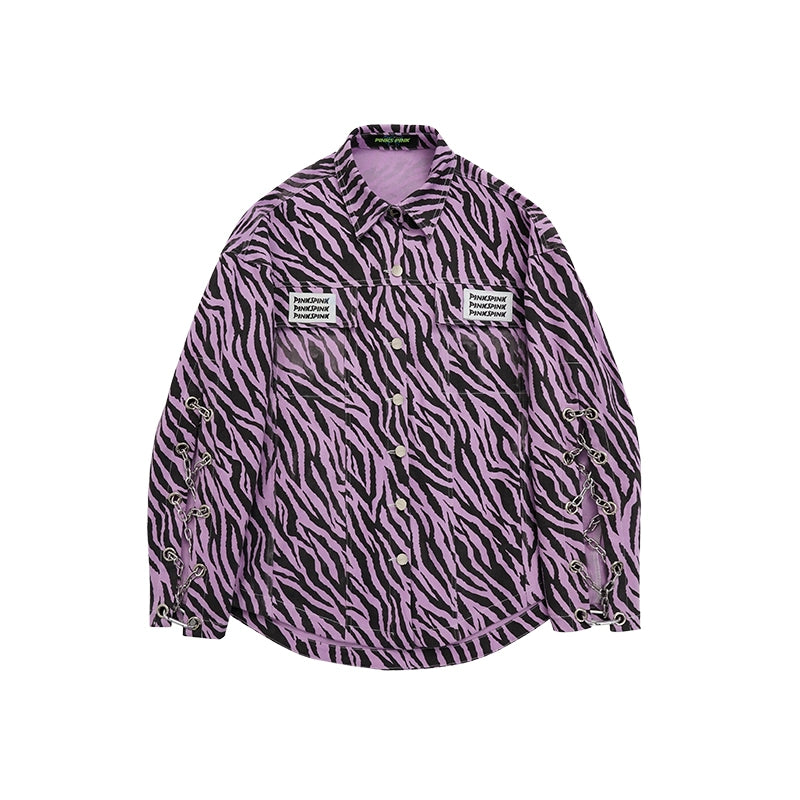 Zebra Chain Shirt Coat