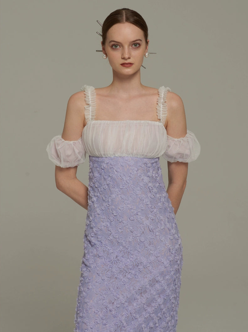 Purple Orchid Lace Dress