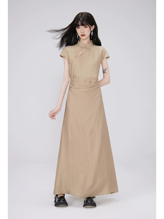 Song-Like Pleated Cheongsam