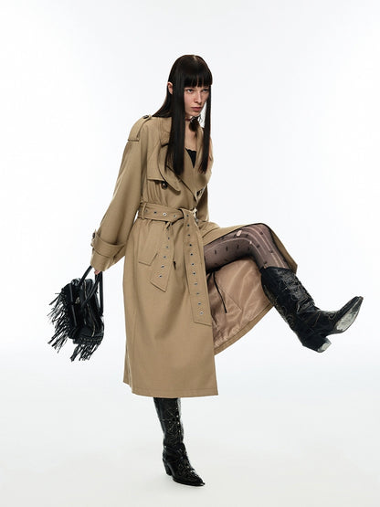 British Double Breasted Trench Coat