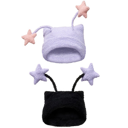 Genie Horn Five Point Star Knit Hat