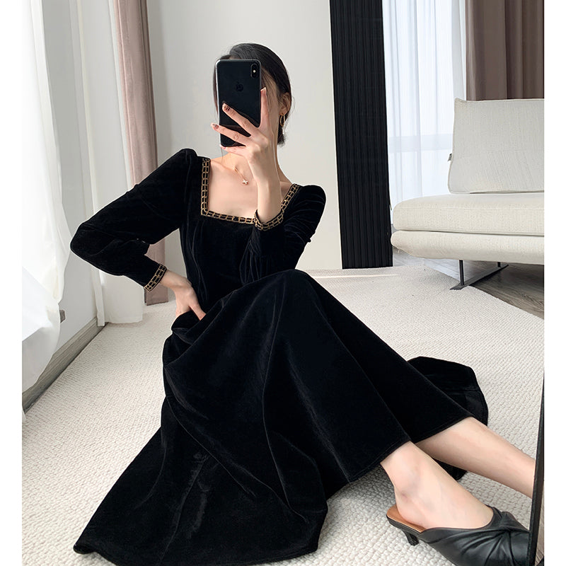 Black Velvet Dress