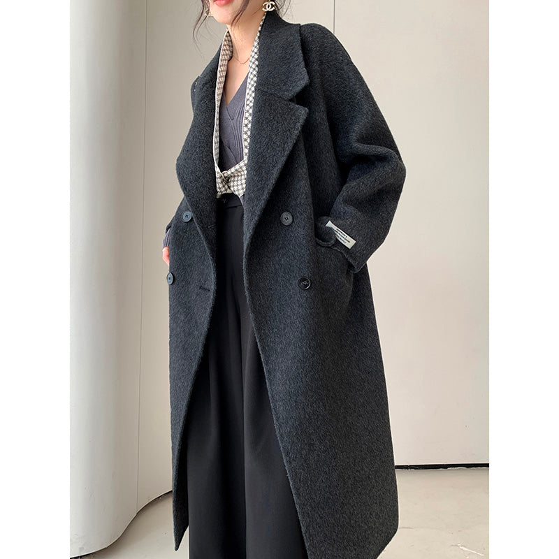 Charcoal Winter Muse: Classic Coat