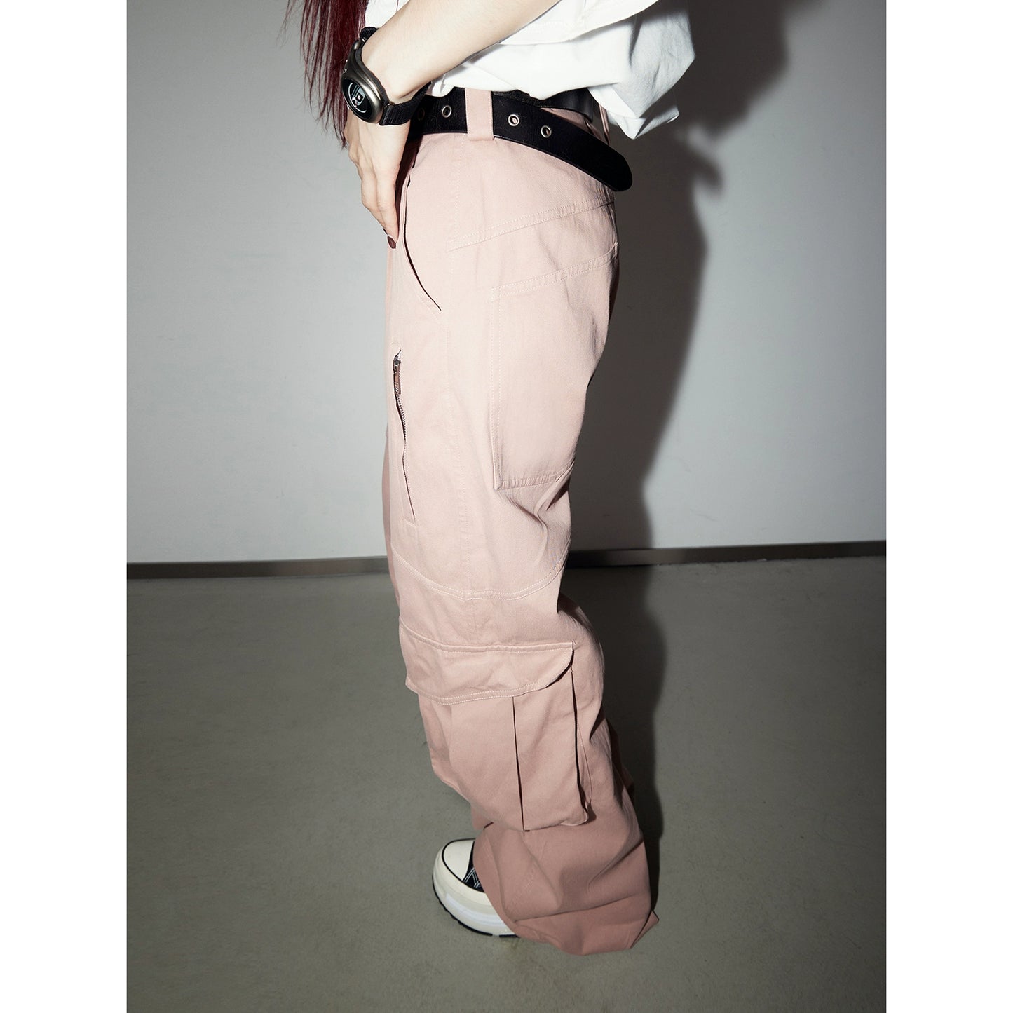 Multi Pocket - Classic Wide Leg Workwear Pants